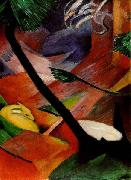 Franz Marc Deer in the Woods II, 1912 oil painting on canvas